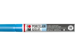 Marabu Porcelain & Glas Painter 1-2mm – 752 Metallic blå