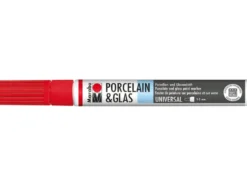 Marabu Porcelain & Glas Painter 1-2mm – 125 Kirsebærrød