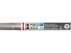 Marabu Porcelain & Glas Painter 1-2mm – 082 Metallic Sølv