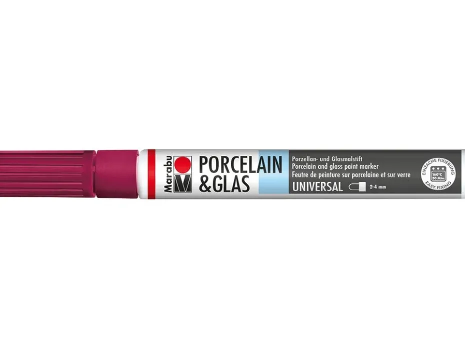 Marabu Porcelain & Glas Painter 2-4mm – 034 Bordeaux