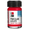 Marabu Porcelain & Glass Blank 15ml – 125 Kirsebærrød