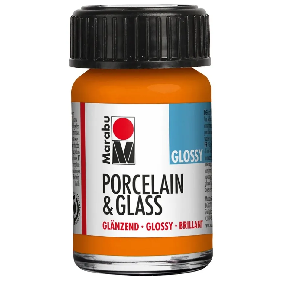 Marabu Porcelain & Glass Blank 15ml – 013 Orange