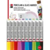 Marabu Porcelain & Glass Marker 3mm Sett – 10stk