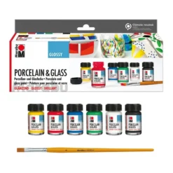 Marabu Porcelain & Glass – Starter Sett 6x15ml – Blank