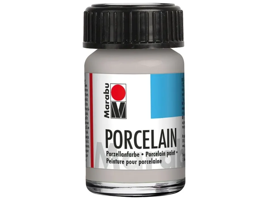 Marabu Porcelain 15ml – 782 Metallic sølv