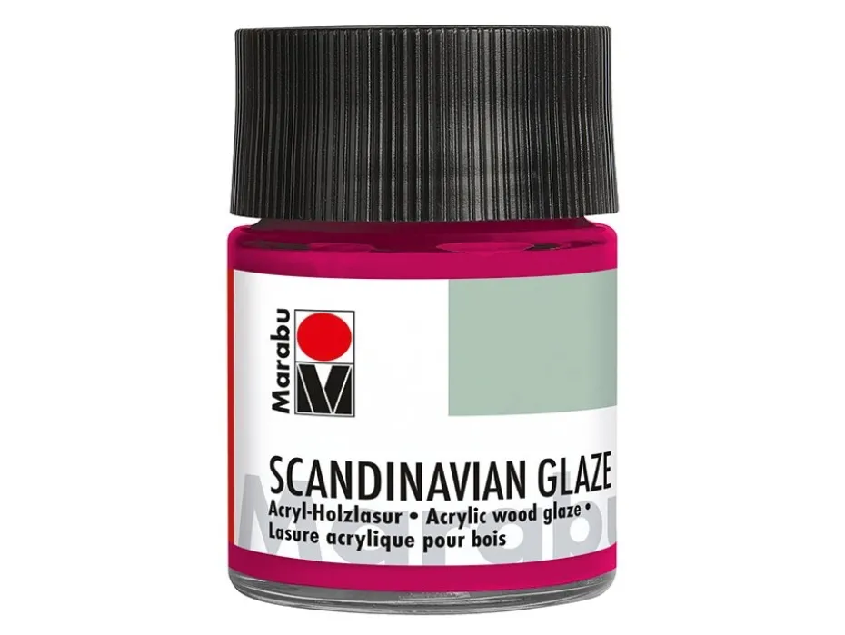 Marabu Scandinavian Glaze 50ml – 131 raspberry
