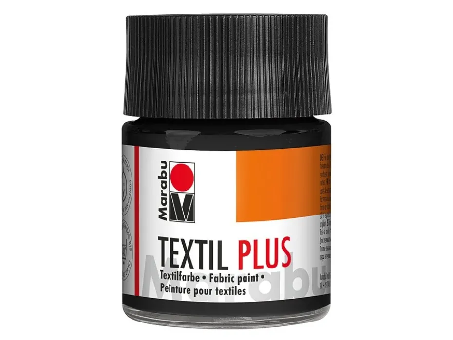 Marabu Textil Plus Tekstilmaling 50ml – 073 Sort