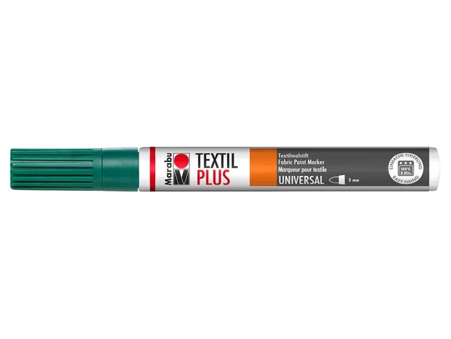 Marabu Textil Plus Tekstiltusj – 068 Mørk grønn