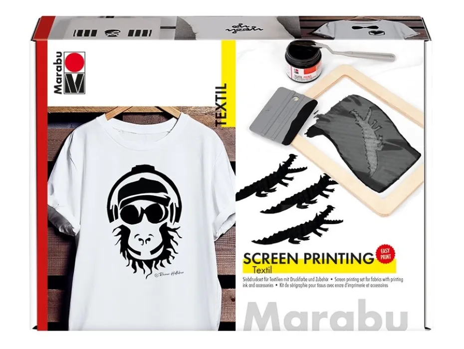 Marabu Textil Print Screen Set