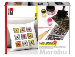 Marabu Textil Soft Linol Print & Colouring Set