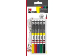Marabu Textil Tekstiltusj 1-2mm Sett – 5 farger