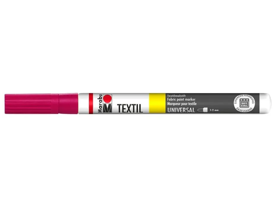 Marabu Textil Tekstiltusj 1-2mm – 005 Bringebærrød