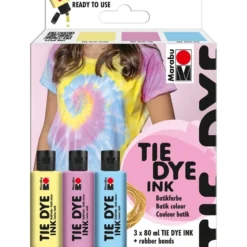 Marabu TIE DYE Ink Set 3 x 80 ml Pastel
