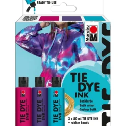 Marabu TIE DYE Ink Set 3 x 80 ml Trend