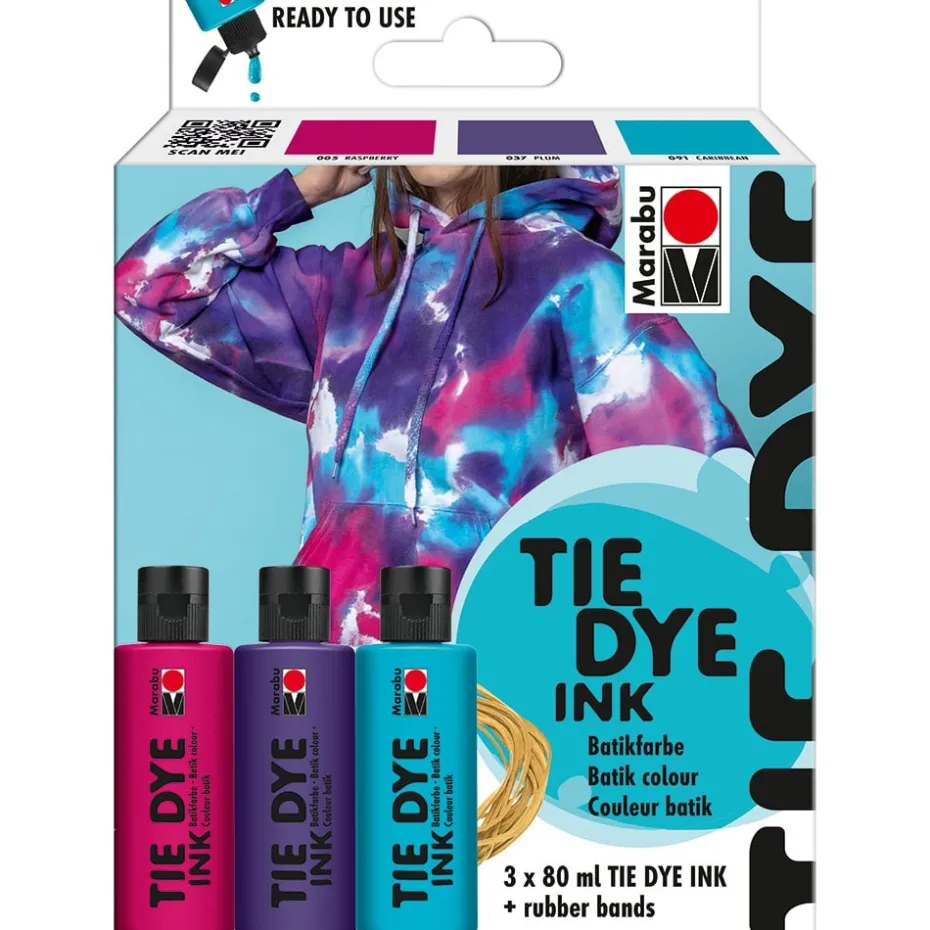 Marabu TIE DYE Ink Set 3 x 80 ml Trend