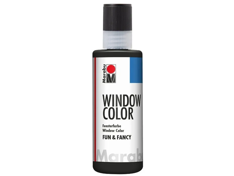 Marabu Window Color Vindusmaling 80ml – 073 Sort outline