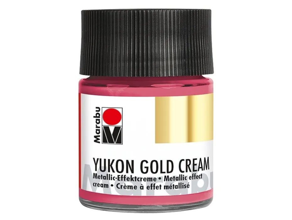 Marabu Yukon Gold Cream 50ml – 735 Metallic-magenta