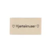 Merkelapp med tekst 25x45mm – Hjerteknuser