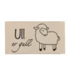 Merkelapp med tekst 35x65mm – Ull er gull