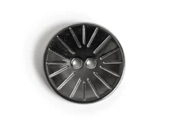 Metallknapp – 15mm – Antrasitt