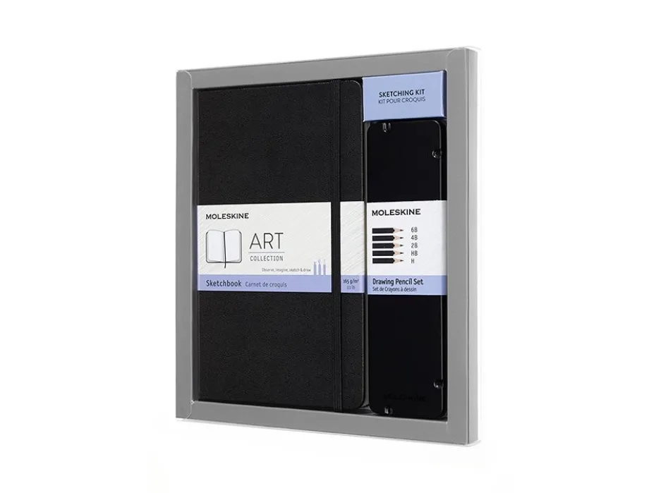 Moleskine Art Sketching Kit Drawing Hard L – Blank Black