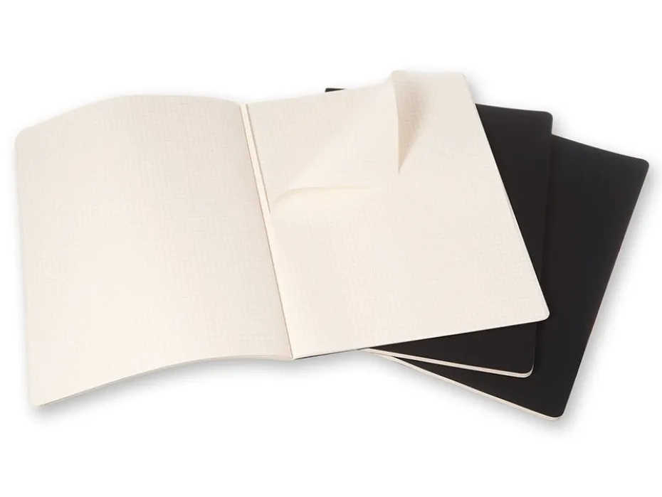 Moleskine Cahier Journal 3pk XXL – Ruter Black