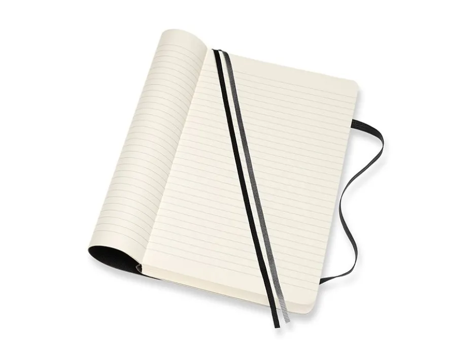 Moleskine Classic Notebook Expanded Soft L – Linjert Black