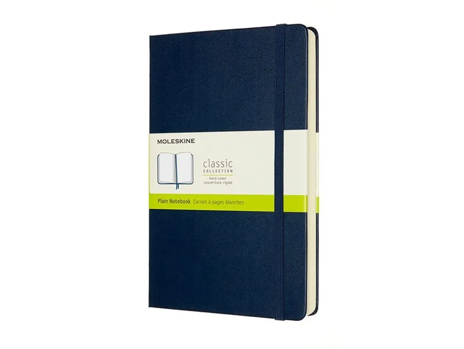 Moleskine Classic Notebook Expanded Hard L – Blank S. Blue