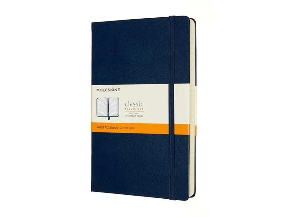 Moleskine Classic Notebook Expanded Hard L – Linjert S. Blue