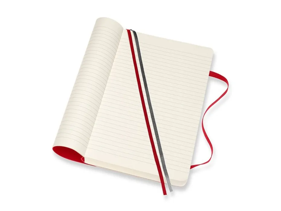 Moleskine Classic Notebook Expanded Soft L – Linjert S. Red