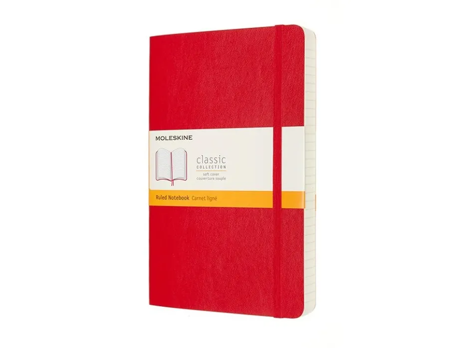 Moleskine Classic Notebook Expanded Soft L – Linjert S. Red