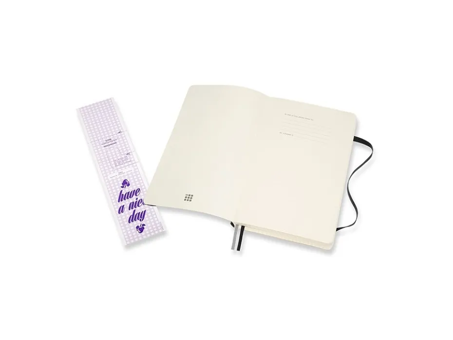 Moleskine Classic Notebook Expanded Soft L – Ruter Black