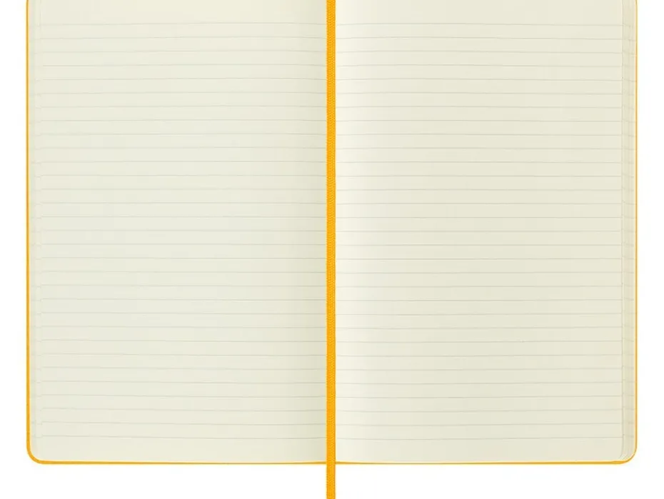 Moleskine Classic Notebook Hard L – Linjert Orange Ylw