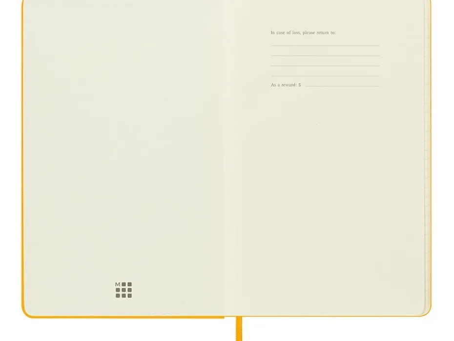 Moleskine Classic Notebook Hard L – Linjert Orange Ylw