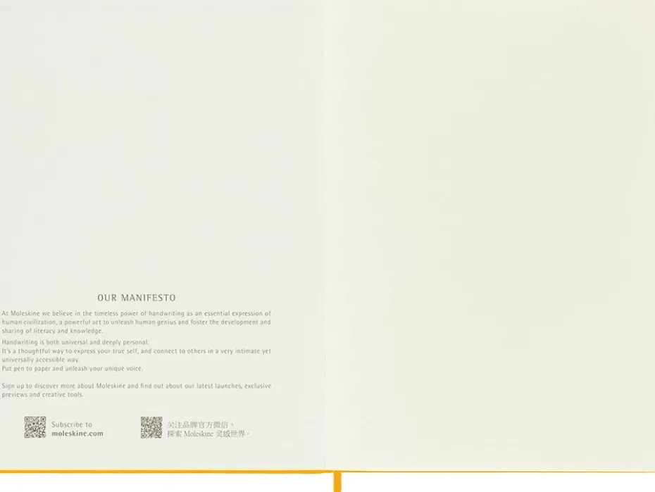 Moleskine Classic Notebook Hard XL – Linjert Orange Ylw