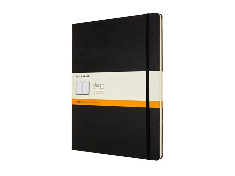 Moleskine Classic Notebook Hard XXL – Linjert Black