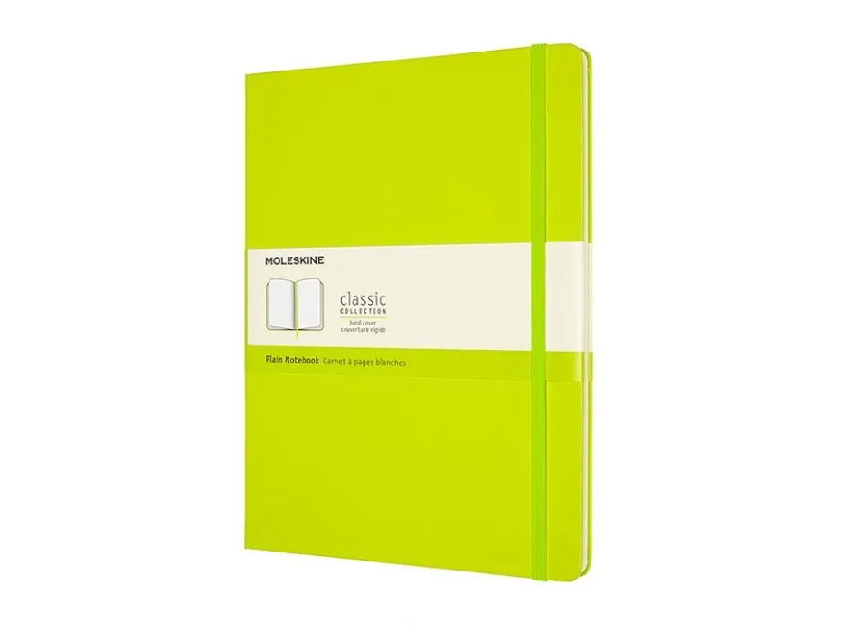 Moleskine Classic Notebook Hard XL – Blank Lemon Green