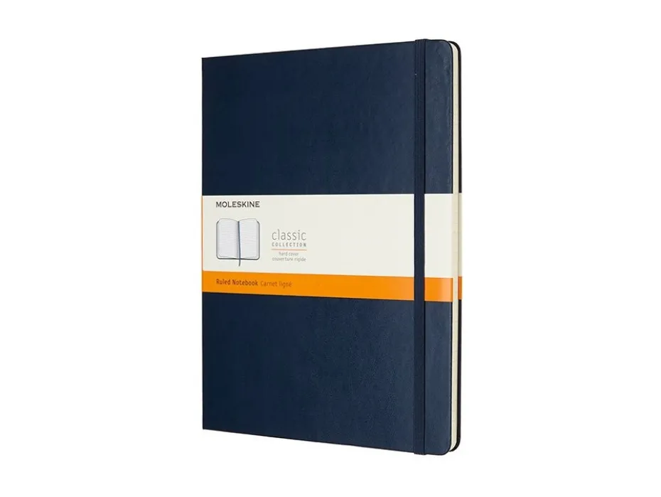 Moleskine Classic Notebook Hard XL – Linjert Sapphire Blue
