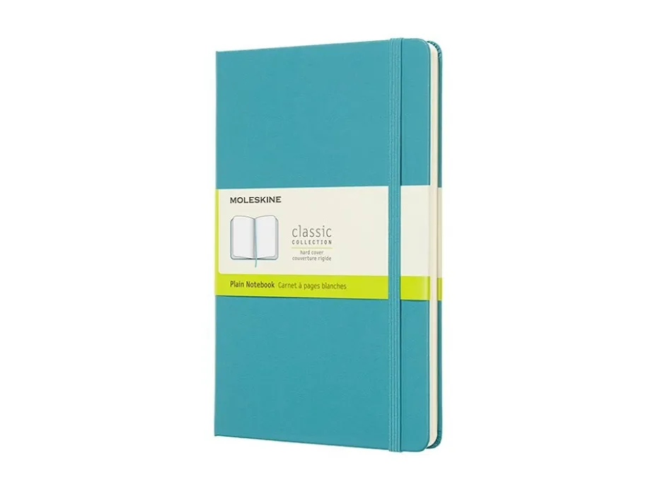 Moleskine Classic Notebook Hard L – Blank Reef Blue