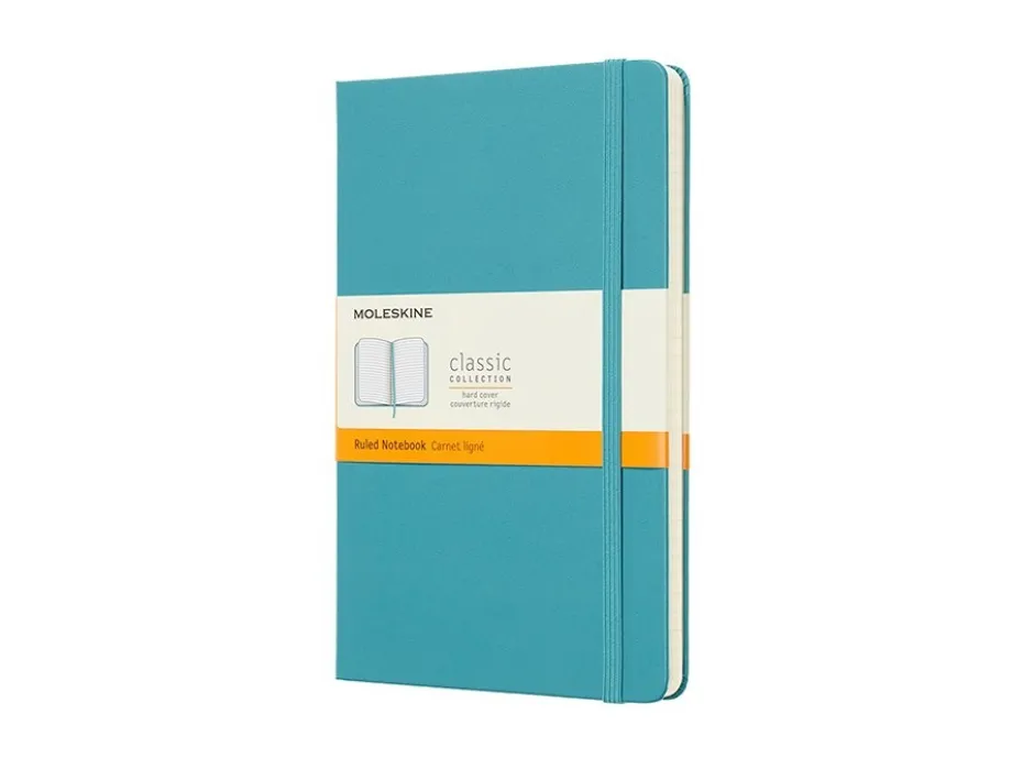 Moleskine Classic Notebook Hard L – Linjert Reef Blue