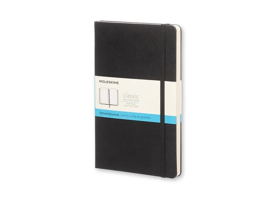 Moleskine Classic Notebook Hard L – Prikker Black