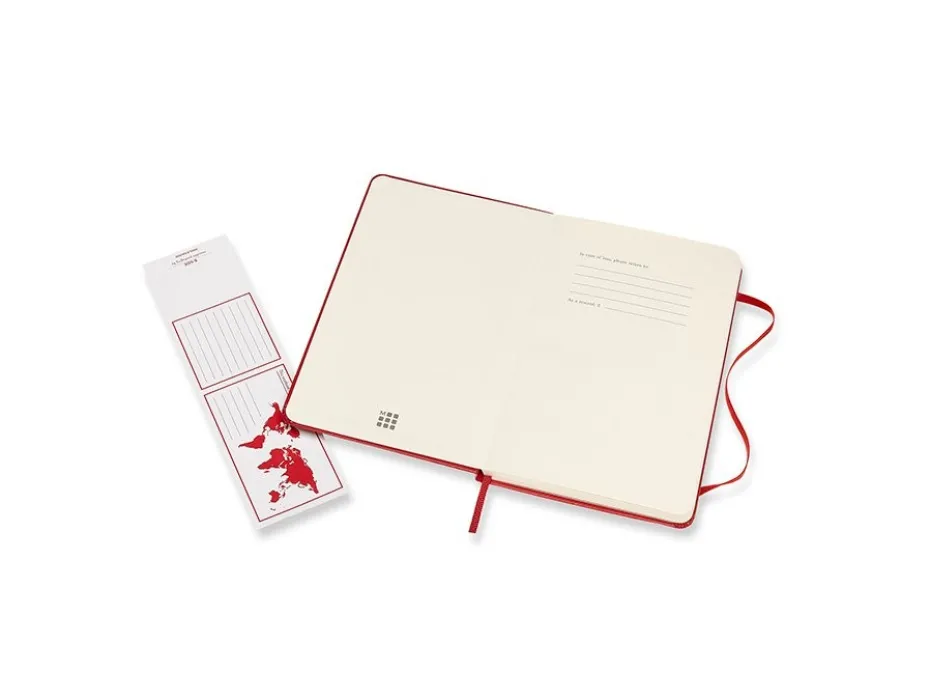 Moleskine Classic Notebook Hard M – Linjert Scarlet Red