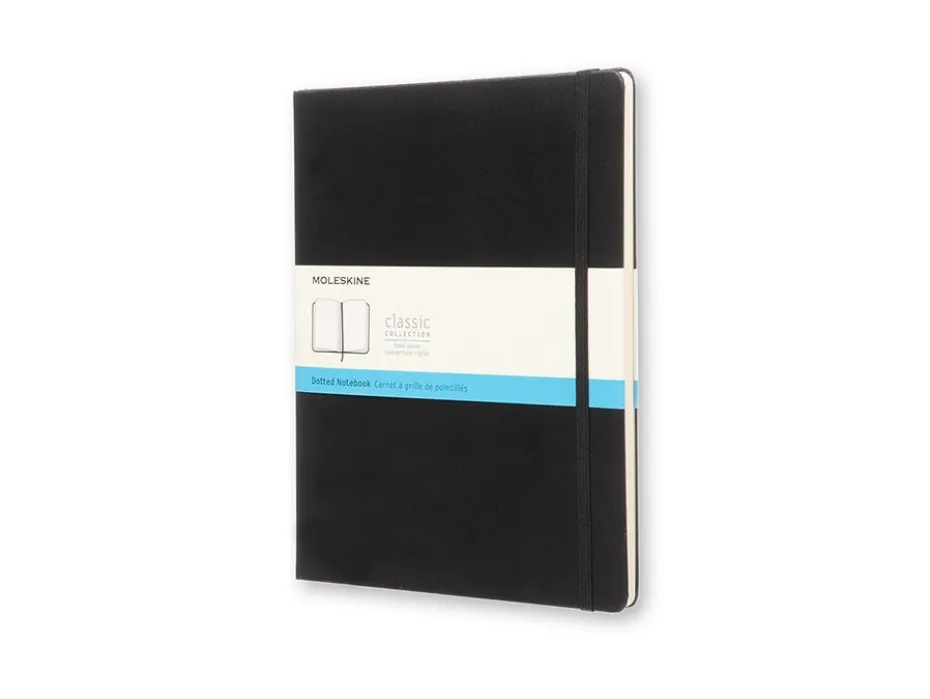 Moleskine Classic Notebook Hard XL – Prikker Black