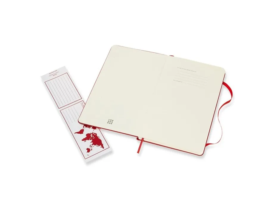 Moleskine Classic Notebook Hard L – Prikker Scarlet Red