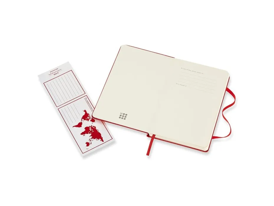 Moleskine Classic Notebook Hard P – Prikker Scarlet Red