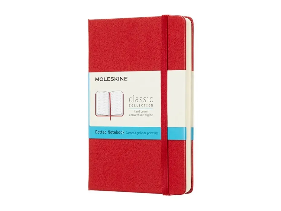 Moleskine Classic Notebook Hard P – Prikker Scarlet Red