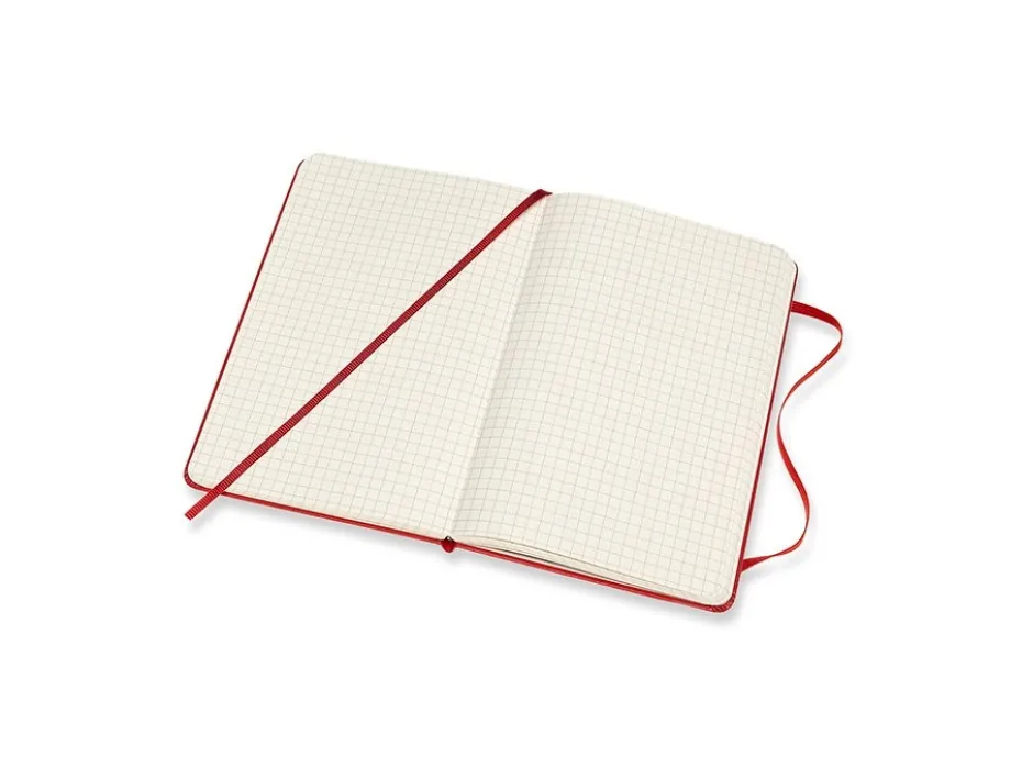 Moleskine Classic Notebook Hard M – Ruter Scarlet Red