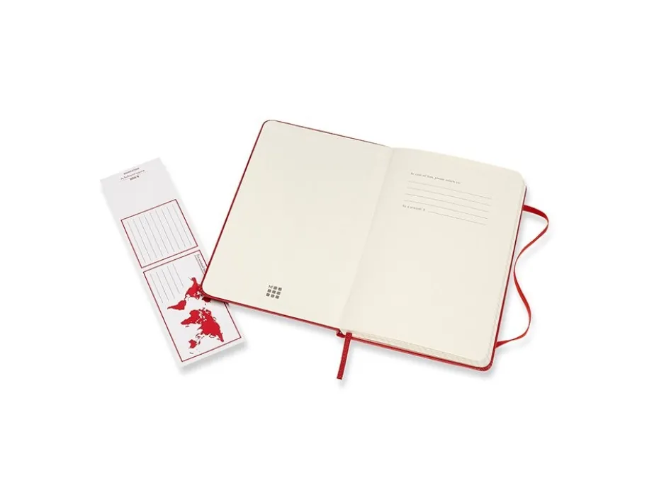 Moleskine Classic Notebook Hard M – Ruter Scarlet Red