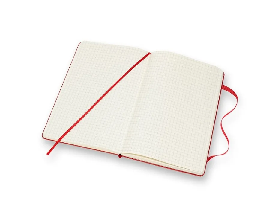 Moleskine Classic Notebook Hard L – Ruter Scarlet Red