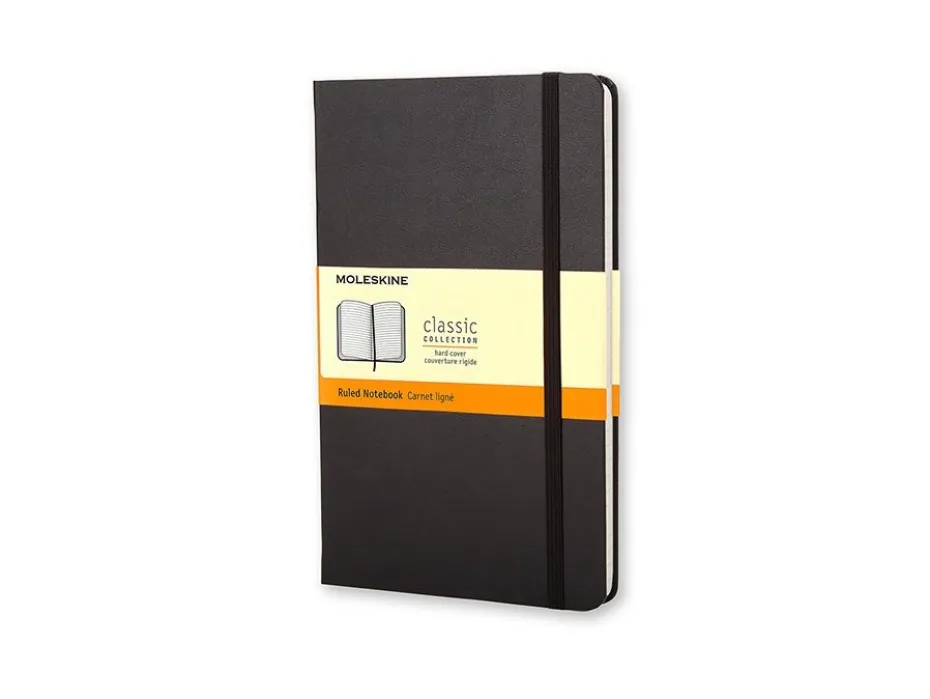 Moleskine Classic Notebook Hard L – Linjert Black
